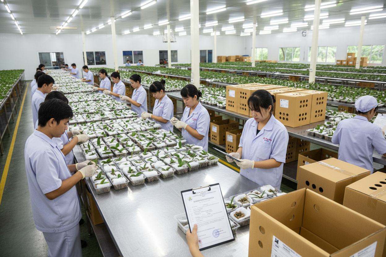 Inside Our Export Process: How We Prepare Orchids for Overseas Shipment